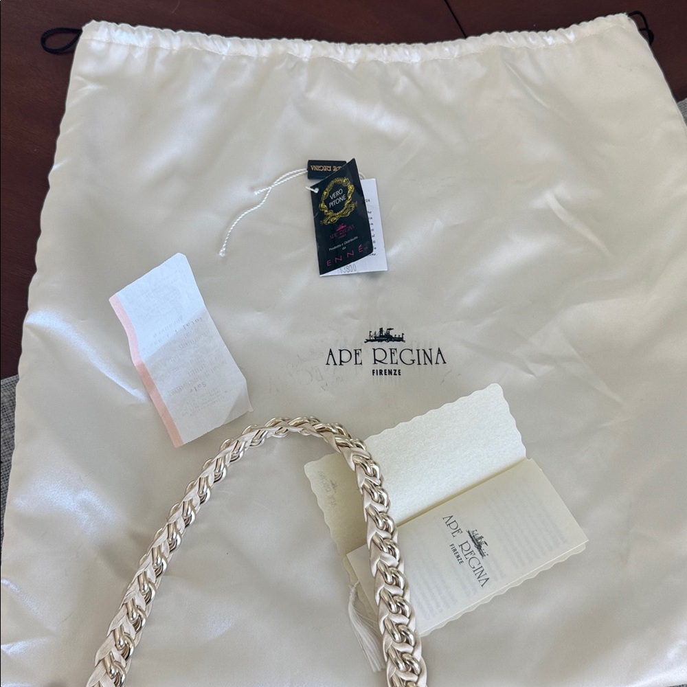 Ape Regina Firenze Vero Pitone Python Bag from Italy - Picture 5 of 7